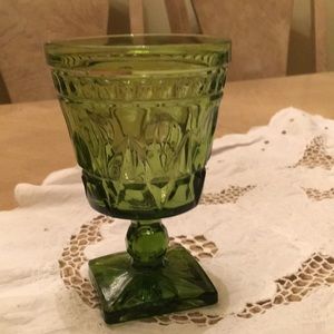 Beautiful vintage green glass